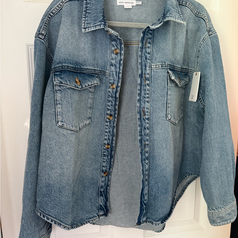 Good American Denim Structured Shirt - Picture 4 of 5